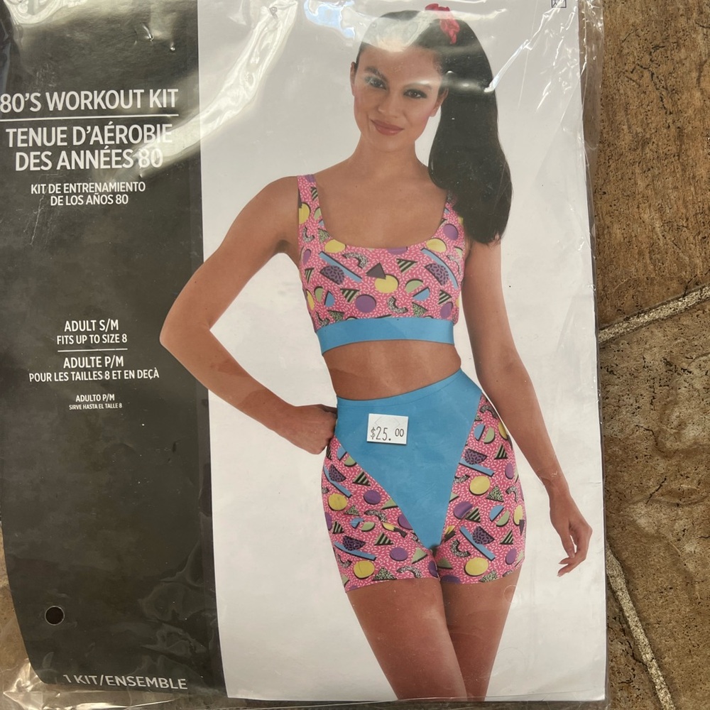 80's Workout Kit Pink and Blue Set